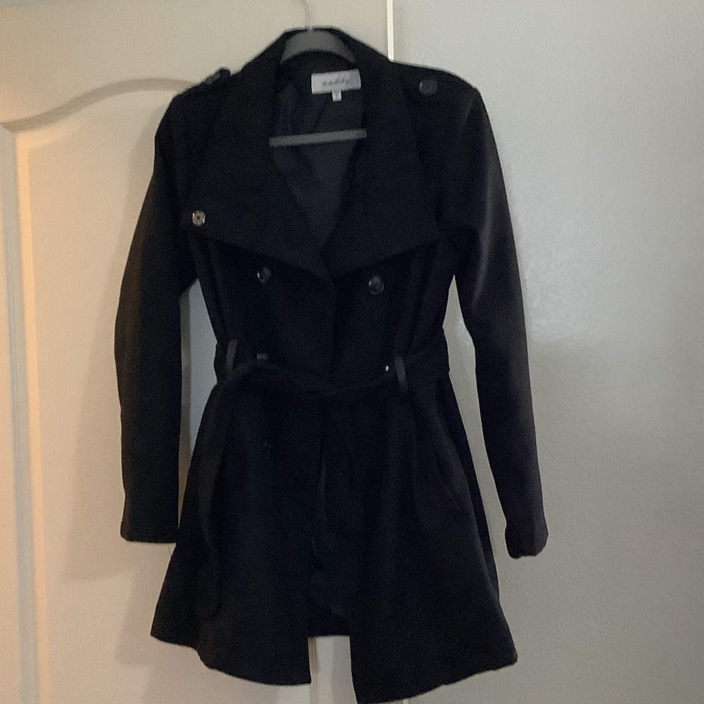 Forever 21 Black Trench Coat